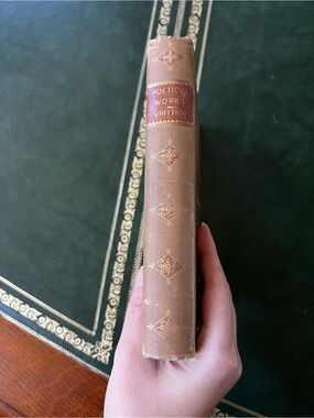 Antique Vintage Book 1899 The Poetical Works of John Greenleaf Whittier